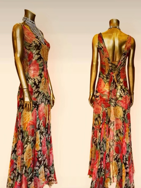 1930's Silk chiffon dress